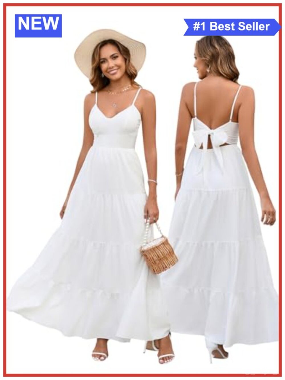 Women's Floral Maxi Sundress Boho Backless Beach Long Dress